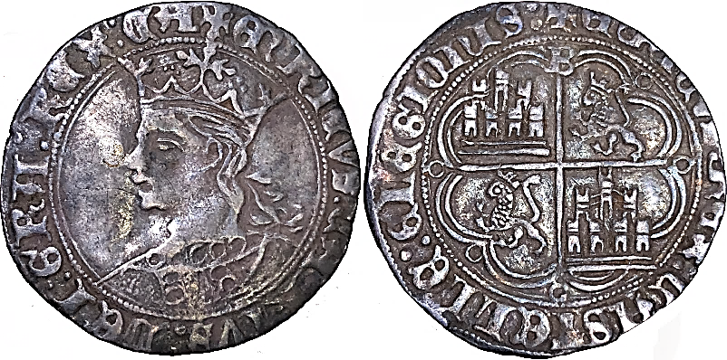 Tipo 9. Real de plata con el Busto de perfil del rey - Imagen 2