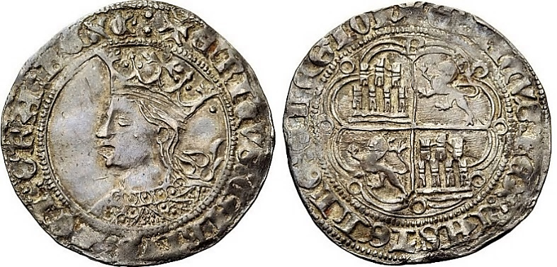 Tipo 9. Real de plata con el Busto de perfil del rey - Imagen 24