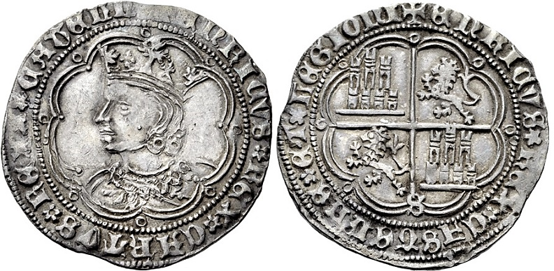 Tipo 9. Real de plata con el Busto de perfil del rey - Imagen 37