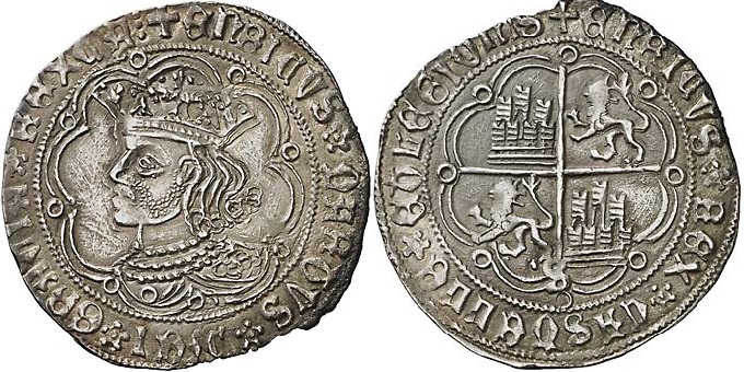 Tipo 9. Real de plata con el Busto de perfil del rey - Imagen 42