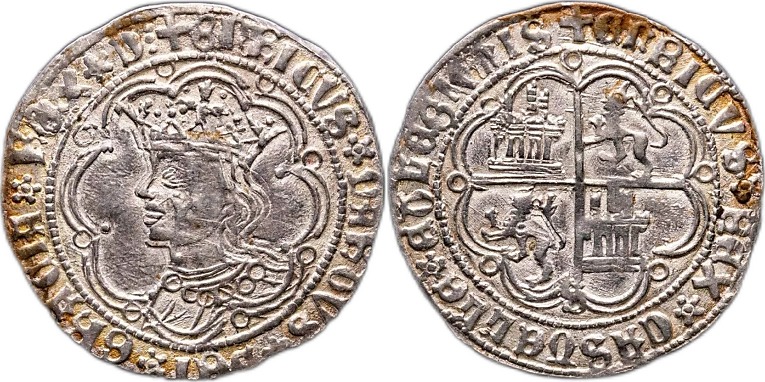 Tipo 9. Real de plata con el Busto de perfil del rey - Imagen 48