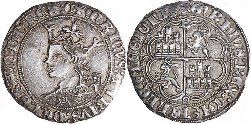 Tipo 9. Real de plata con el Busto de perfil del rey - Imagen 5