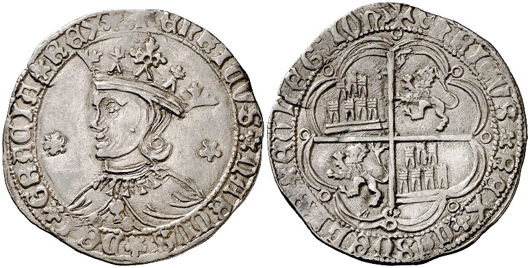 Tipo 9. Real de plata con el Busto de perfil del rey - Imagen 64