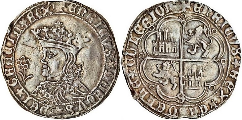 Tipo 9. Real de plata con el Busto de perfil del rey - Imagen 66