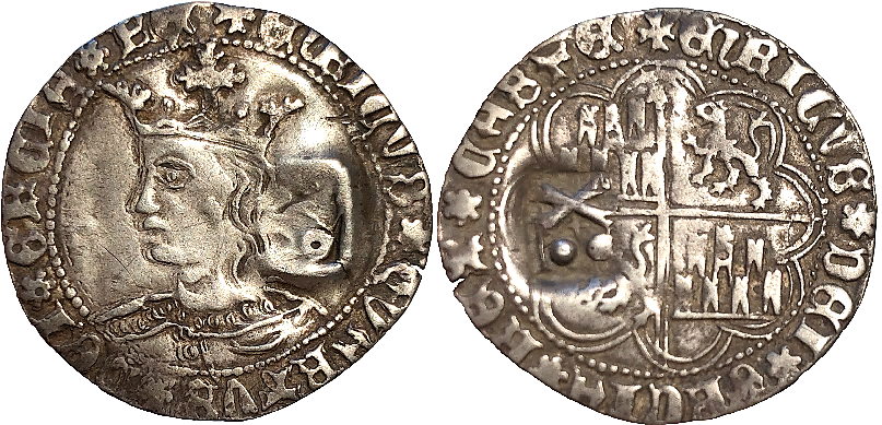 Tipo 9. Real de plata con el Busto de perfil del rey - Imagen 72