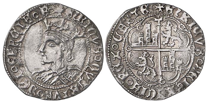 Tipo 9. Real de plata con el Busto de perfil del rey - Imagen 75