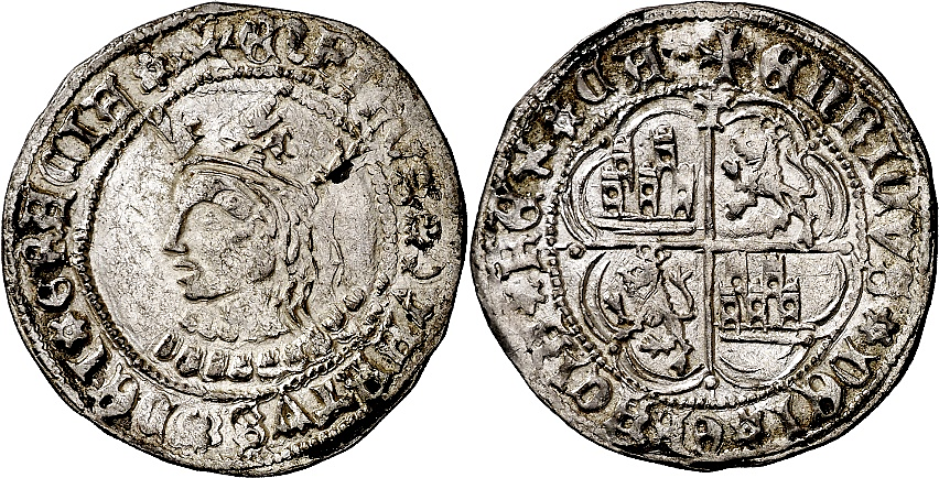 Tipo 9. Real de plata con el Busto de perfil del rey - Imagen 79