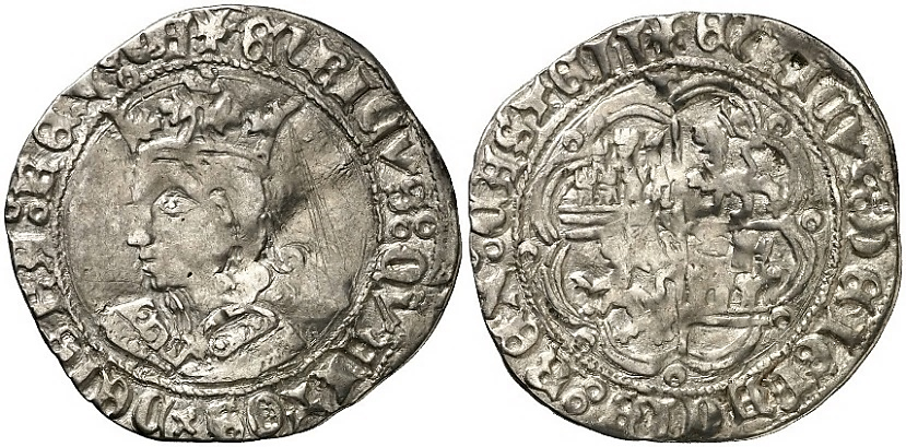 Tipo 9. Real de plata con el Busto de perfil del rey - Imagen 82