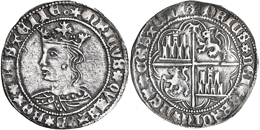 Tipo 9. Real de plata con el Busto de perfil del rey - Imagen 83