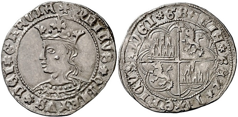 Tipo 9. Real de plata con el Busto de perfil del rey - Imagen 85