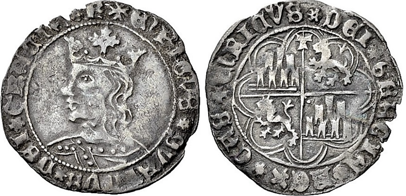 Tipo 9. Real de plata con el Busto de perfil del rey - Imagen 86