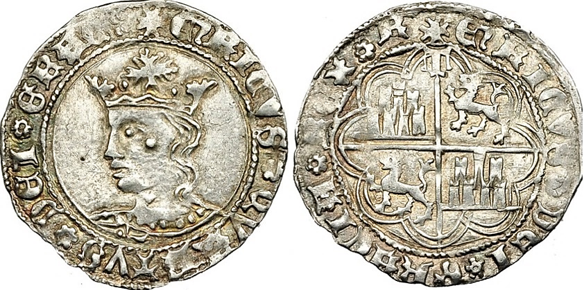 Tipo 9. Real de plata con el Busto de perfil del rey - Imagen 90