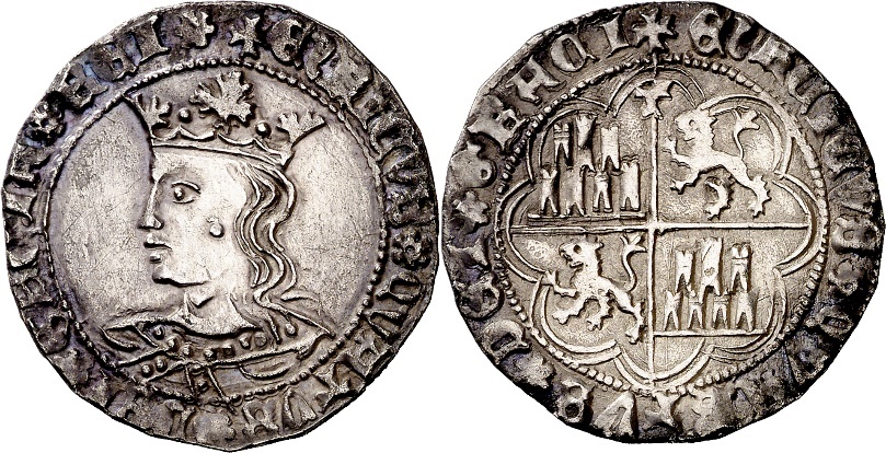 Tipo 9. Real de plata con el Busto de perfil del rey - Imagen 93