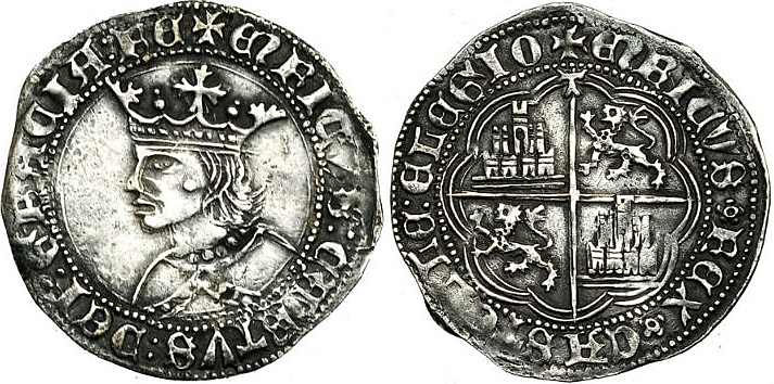 Tipo 9. Real de plata con el Busto de perfil del rey - Imagen 97