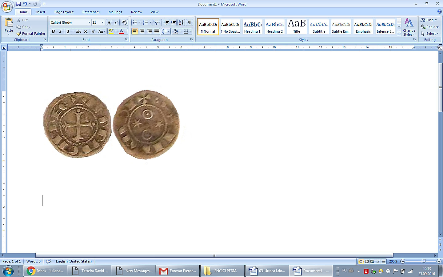 Tipo de Urraca Falso. Dinero de la Creación de Santiago - Imagen 1