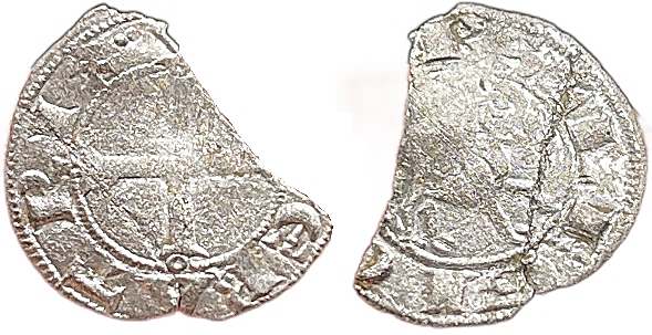 Imagen de la moneda Tipo 8. Dinero de Cruz Griega con Aros del Emperador de León