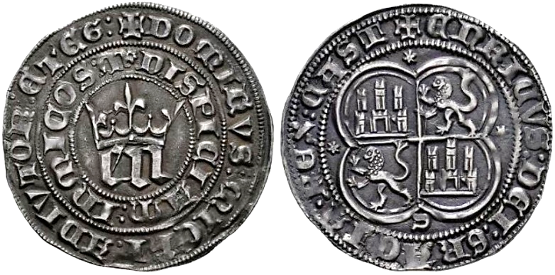 Tipo 5. Real de “EN” góticas coronadas