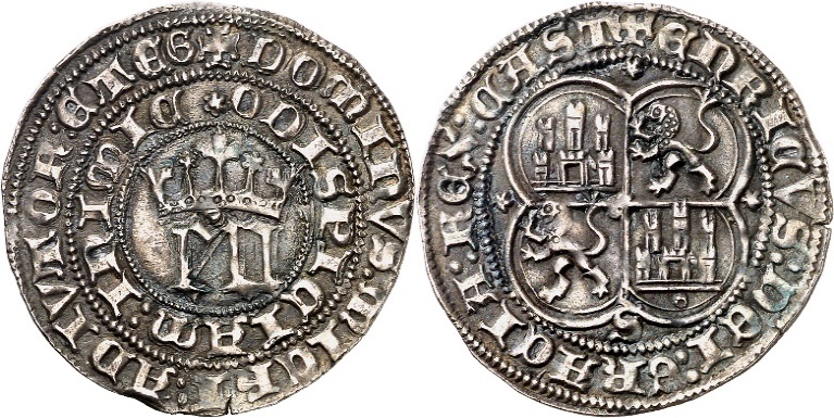 Tipo 5. Real de “EN” góticas coronadas