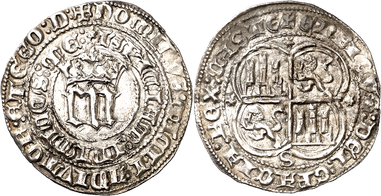 Tipo 5. Real de “EN” góticas coronadas