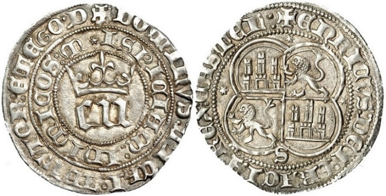 Tipo 5. Real de “EN” góticas coronadas