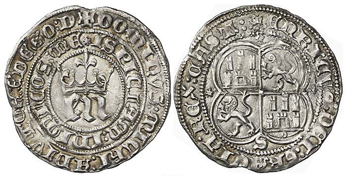 Tipo 5. Real de “EN” góticas coronadas