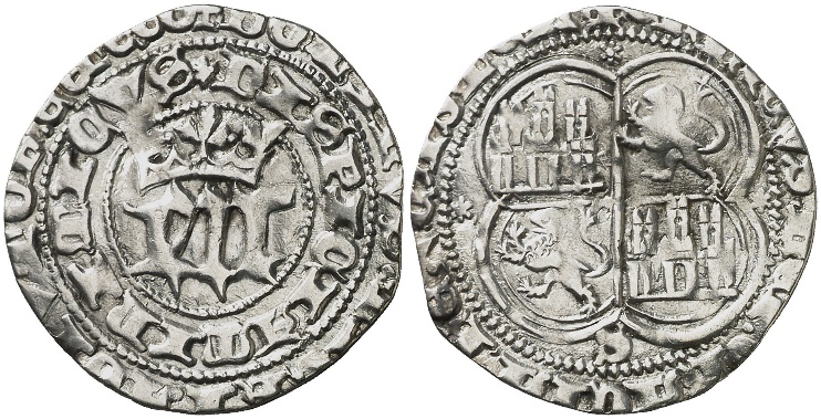 Tipo 5. Real de “EN” góticas coronadas