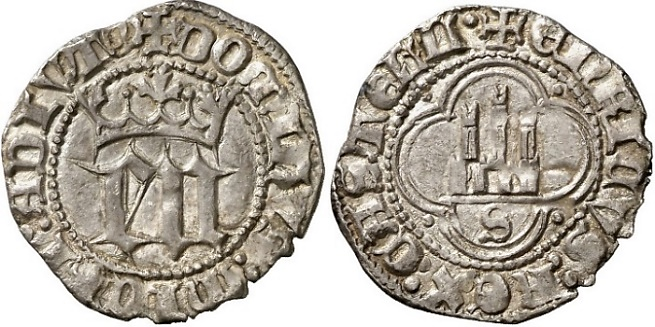 Tipo 6. Medio Real de “EN” góticas coronadas