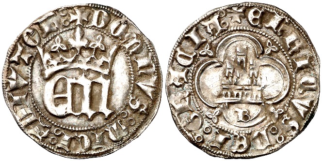 Tipo 6. Medio Real de “EN” góticas coronadas