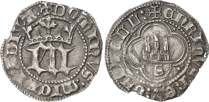 Tipo 6. Medio Real de “EN” góticas coronadas