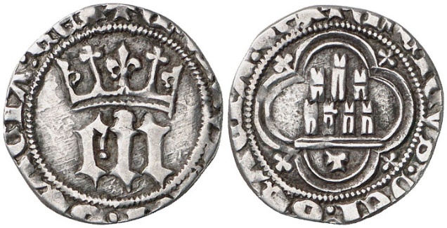 Tipo 6. Medio Real de “EN” góticas coronadas