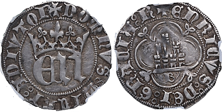 Tipo 6. Medio Real de “EN” góticas coronadas