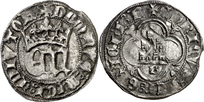 Tipo 6. Medio Real de “EN” góticas coronadas