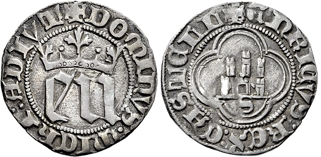 Tipo 6. Medio Real de “EN” góticas coronadas