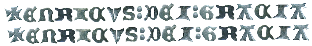 Tipo 1. Blanca de vellón con Castillo y León en orla polilobulada