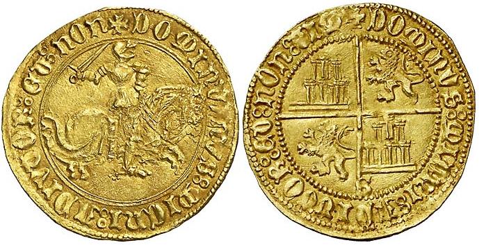 Tipo 1. Dobla Alfonsí ecuestre de oro - Imagen 12