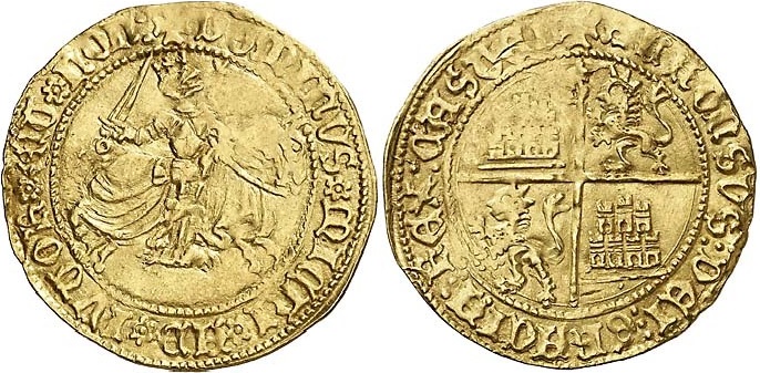 Tipo 1. Dobla Alfonsí ecuestre de oro - Imagen 18