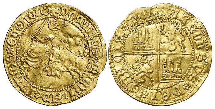 Tipo 1. Dobla Alfonsí ecuestre de oro - Imagen 19