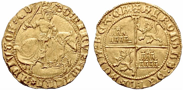 Tipo 1. Dobla Alfonsí ecuestre de oro - Imagen 20