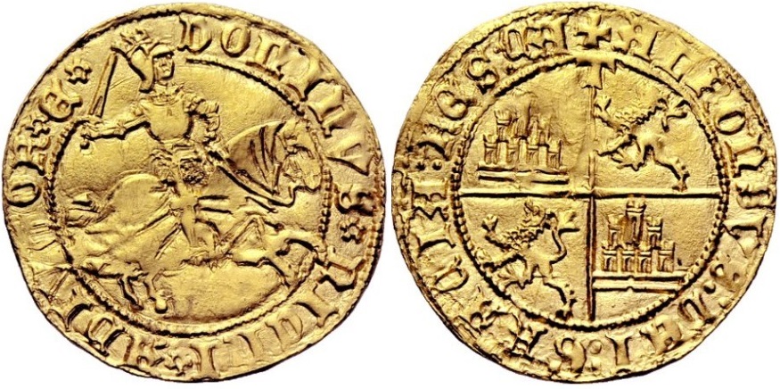 Tipo 1. Dobla Alfonsí ecuestre de oro - Imagen 22