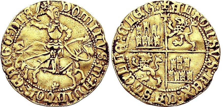 Tipo 1. Dobla Alfonsí ecuestre de oro - Imagen 24