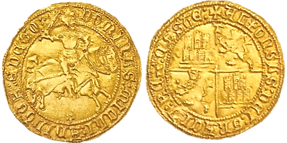 Tipo 1. Dobla Alfonsí ecuestre de oro - Imagen 26