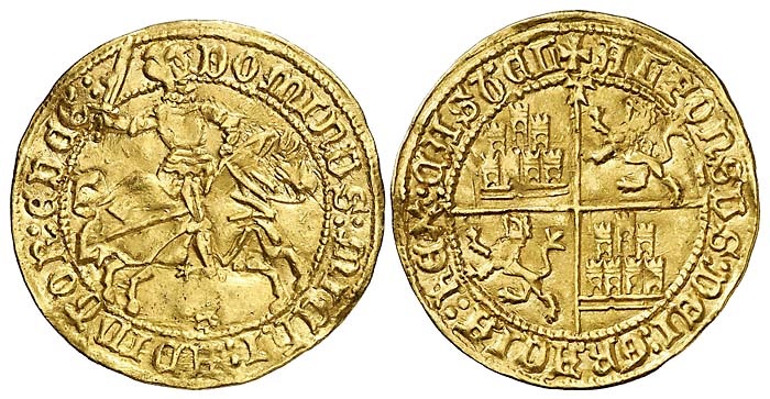 Tipo 1. Dobla Alfonsí ecuestre de oro - Imagen 29