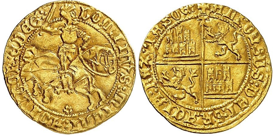 Tipo 1. Dobla Alfonsí ecuestre de oro - Imagen 31