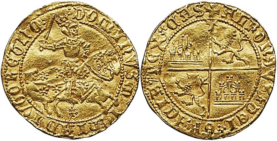 Tipo 1. Dobla Alfonsí ecuestre de oro - Imagen 33