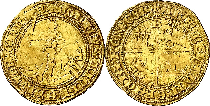 Tipo 1. Dobla Alfonsí ecuestre de oro - Imagen 8