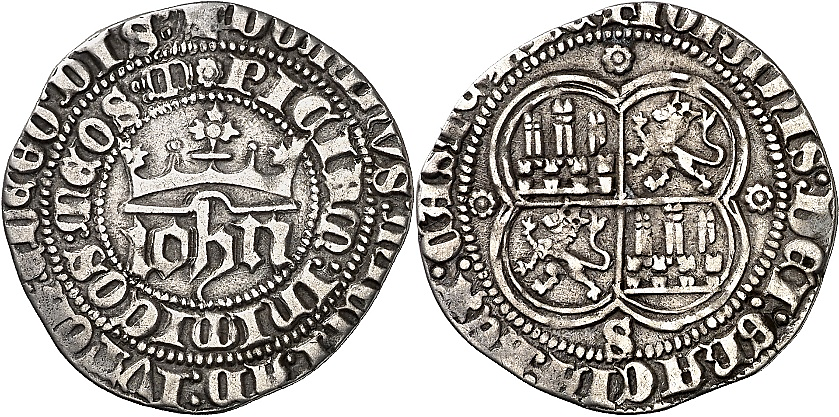 Tipo 1. Real de plata con nombre “Iohn” coronado - Imagen 12