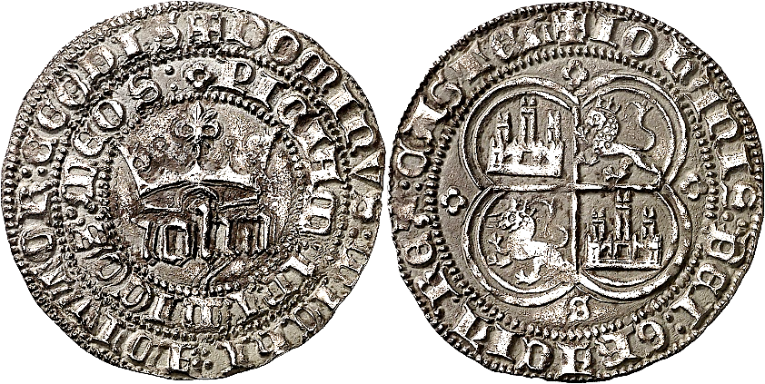 Tipo 1. Real de plata con nombre “Iohn” coronado - Imagen 14