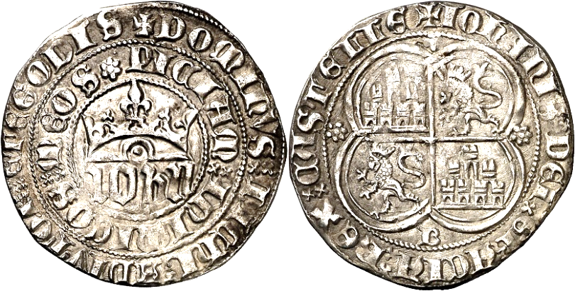 Tipo 1. Real de plata con nombre “Iohn” coronado - Imagen 2