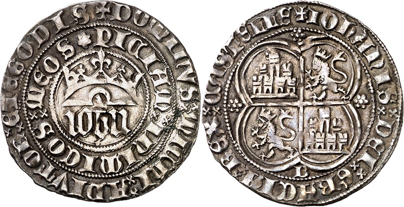 Tipo 1. Real de plata con nombre “Iohn” coronado - Imagen 3