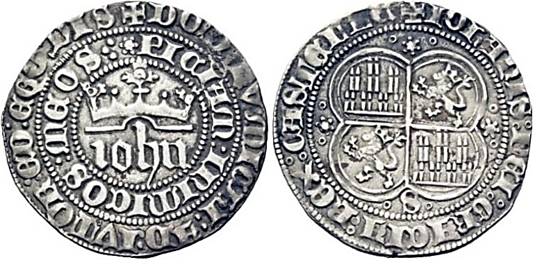 Tipo 1. Real de plata con nombre “Iohn” coronado - Imagen 36